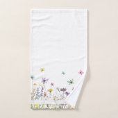 Ensemble de serviettes de la maison de plage fleur (Serviette à main)