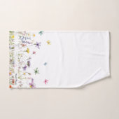 Ensemble de serviettes de la maison de plage fleur (Serviette à main)