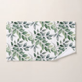 Ensemble de serviettes de la nature botanique verd (Serviette à main)