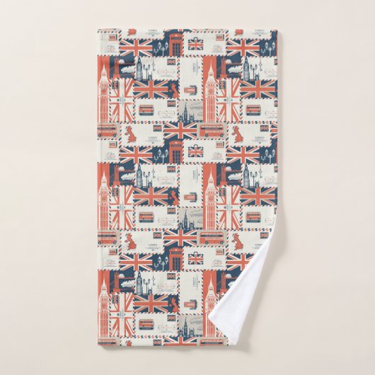 Ensemble de serviettes de la Poste de Londres (Serviette à main)