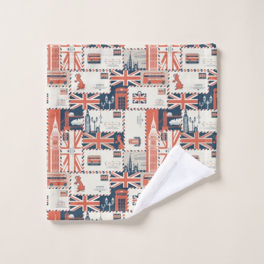 Ensemble de serviettes de la Poste de Londres (Gant de toilette)