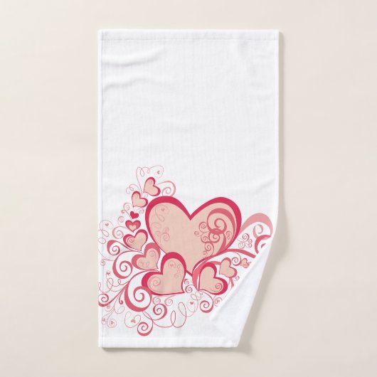 Ensemble de serviettes de la Saint-Valentin (Serviette à main)