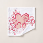 Ensemble de serviettes de la Saint-Valentin (Gant de toilette)