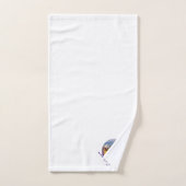 Ensemble de serviettes de lavande monogrammé (Serviette à main)