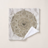 Ensemble de serviettes de mandala majestueux (Gant de toilette)