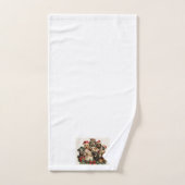 Ensemble de serviettes de marionnettes de Noël (Serviette à main)
