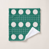 Ensemble de serviettes de motif de sport de volley (Gant de toilette)