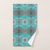 Ensemble de serviettes de Motif géométrique Aqua e (Serviette à main)