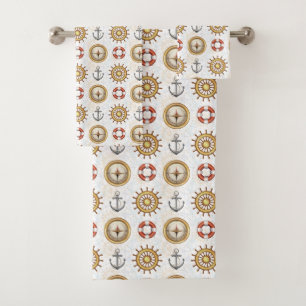Ensemble de serviettes de Motif nautique