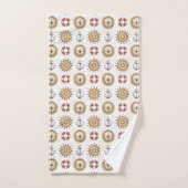 Ensemble de serviettes de Motif nautique (Serviette à main)