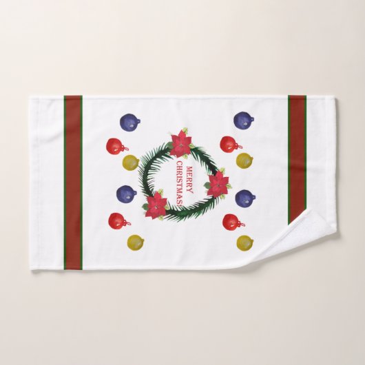 Ensemble de serviettes de Noël (Serviette à main)