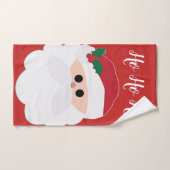 Ensemble de serviettes de Noël père Noël (Serviette à main)