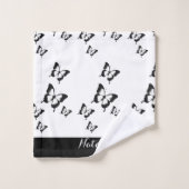 Ensemble de serviettes de papillon personnalisées (Gant de toilette)