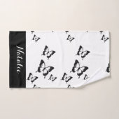 Ensemble de serviettes de papillon personnalisées (Serviette à main)