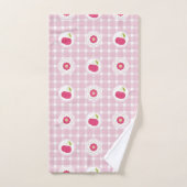 Ensemble de serviettes de pique-nique cerise (Serviette à main)