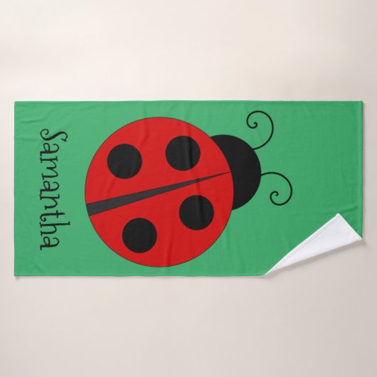 Ensemble de serviettes de plage de Ladybug (Serviette de bain)