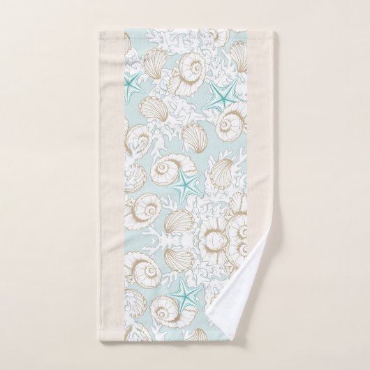 Ensemble de serviettes de plage de sable turquoise (Serviette à main)