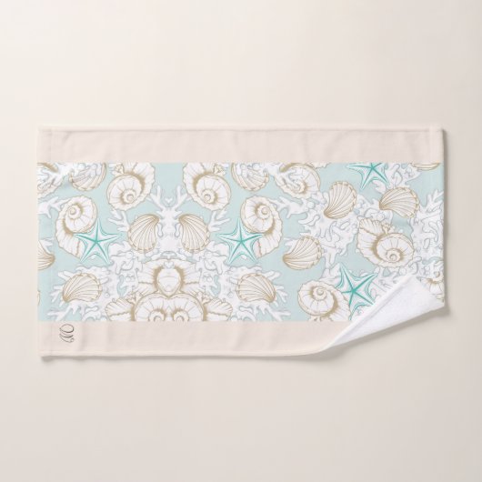 Ensemble de serviettes de plage de sable turquoise (Serviette à main)