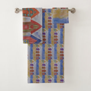 Ensemble de serviettes de plage des cases