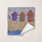 Ensemble de serviettes de plage des cases (Gant de toilette)
