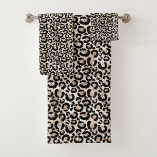Ensemble de serviettes de Poster de animal Leopard