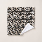 Ensemble de serviettes de Poster de animal Leopard (Gant de toilette)
