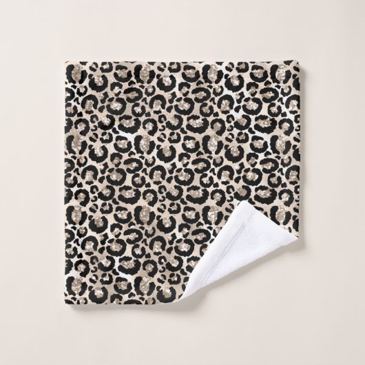 Ensemble de serviettes de Poster de animal Leopard (Gant de toilette)