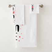 Ensemble de serviettes de salle de bain (En situation)