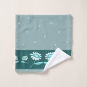 Ensemble de serviettes de salle de bain à fleurs d (Gant de toilette)