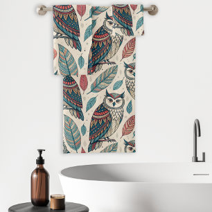 Ensemble de serviettes de salle de bain à motif de
