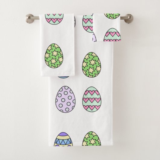 Ensemble de serviettes de salle de bain à motif de (En situation)