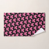 Ensemble de serviettes de salle de bain Black Pink (Serviette à main)