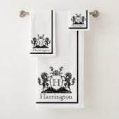 Ensemble de serviettes de salle de bain blanches a (En situation)