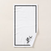 Ensemble de serviettes de salle de bain blanches a (Serviette à main)