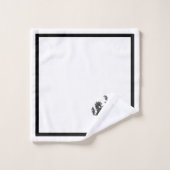Ensemble de serviettes de salle de bain blanches a (Gant de toilette)