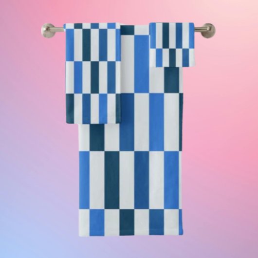 Ensemble de serviettes de salle de bain Blue Line 