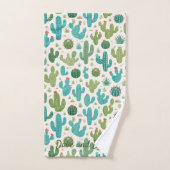 Ensemble de serviettes de salle de bain Cacti (Serviette à main)