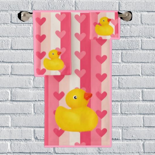 Ensemble de serviettes de salle de bain Canard en