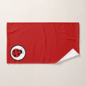 Ensemble de serviettes de salle de bain coccinelle (Serviette à main)