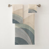 Ensemble de serviettes de salle de bain côtière en (En situation)