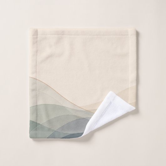 Ensemble de serviettes de salle de bain côtière en (Gant de toilette)