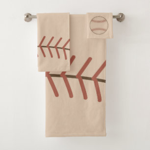 Ensemble de serviettes de salle de bain de basebal
