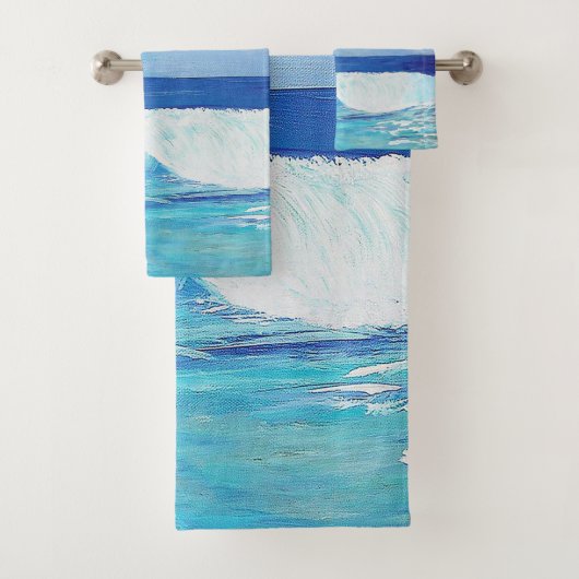 Ensemble de serviettes de salle de bain de maison (En situation)
