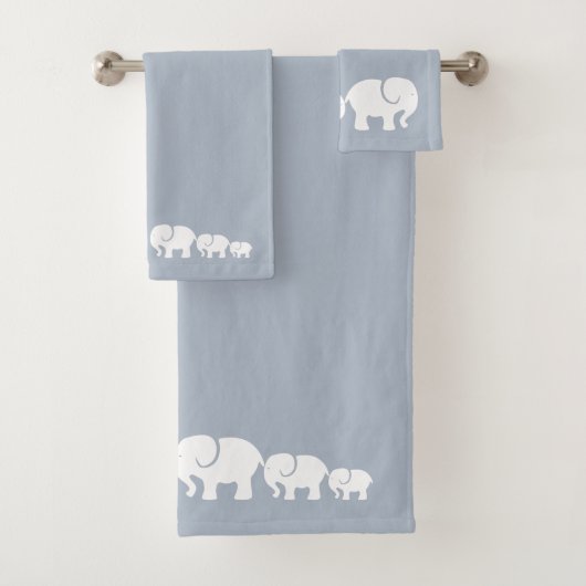 Ensemble de serviettes de salle de bain éléphant g (En situation)