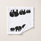 Ensemble de serviettes de salle de bain éléphant n (Gant de toilette)