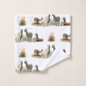 Ensemble de serviettes de salle de bain Llama Mead (Gant de toilette)