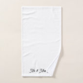 Ensemble de serviettes de salle de bain M & Mme (Serviette à main)