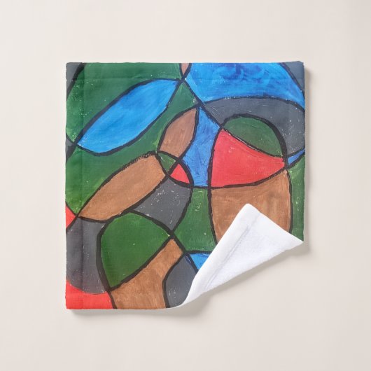 Ensemble de serviettes de salle de bain multicolor (Gant de toilette)