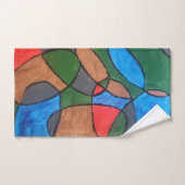 Ensemble de serviettes de salle de bain multicolor (Serviette à main)