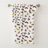 Ensemble de serviettes de salle de bain Papillons (En situation)